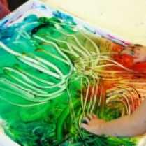 Drawing by Finger Paint