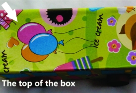 Wrap the top of the box